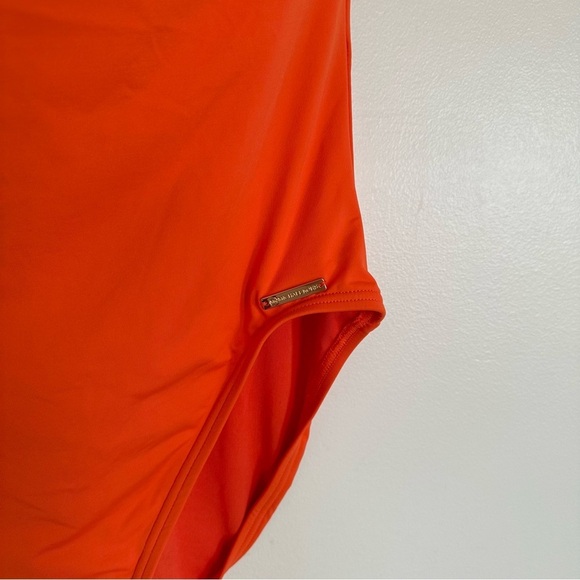 Michael Michael Kors Grommet One-Shoulder One-Piece Swimsuit Size 14 - Picture 7 of 16